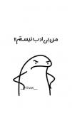 والا من بی ادب نیستم👐😂🚶🏼‍♀️