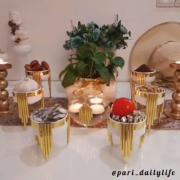 ظروف هفت سین با نی و ماست خوری 