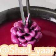 ساخت شمع ب شکل کاج.............