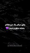 وقتی میگم رنگ مورد علاقم بنفشه:)