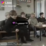 وایییییی ته با جیمین اصلا مشخصه تو بهشت رفتن 🥺🥺💜💜😂