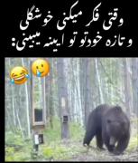 وقتی فک میکنی خوشگلی و خودتو تو آینه میبینی 😂😂