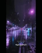 داره بارون میزنه نم نم..خیابونا چه سردن:)!..