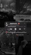 در نگاهت مانده چشمم، شاید از فکر سفر برگردی امشب🖤) 