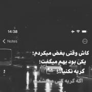 کاش وقتی گریه میکردم یکی بود بهم میگفت 