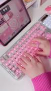 صدای کیبورد کیبورد صورتی💗💗💗