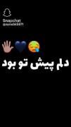 چون من دلم پیش تو بود هنوز....!🖤🙂