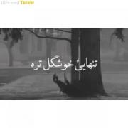 میخوام تنها باشم تنهایی خوشگل تره شما خوش....