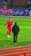 نمایش حمایت هواداران پرسپولیس از اوسمار در ورزشگاه آزادی