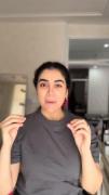 فیلم حاضر شدن برای رنگ کردن مو با الناز قربانی 