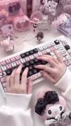 صدای کیبورد زیبا براتون آوردم❤️😍💝