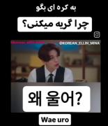 به کره ای بگو چرا گریه میکنی:Was uro?🧐🙂