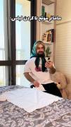 من و مامانم در تا کردن لباس🤔😂😭