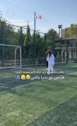 محبت خواهر و برادری در یک روز فوتبالی