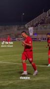 جشن شادی بازیکن تراکتور با آهنگ آذری پرشور